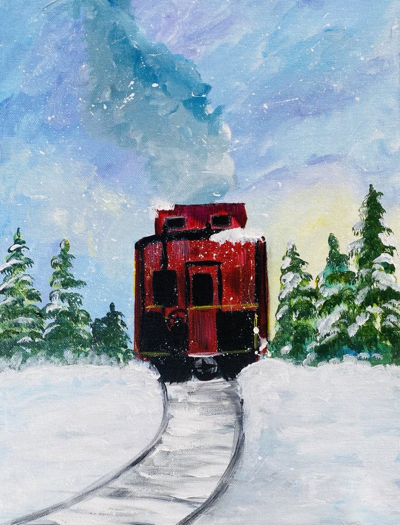 Winter Caboose