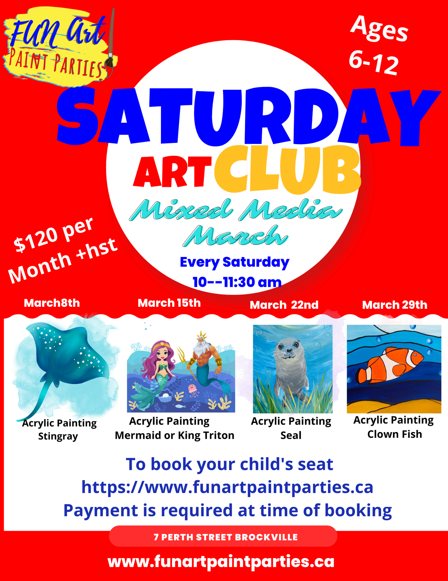 Kids Art Club- Saturdays