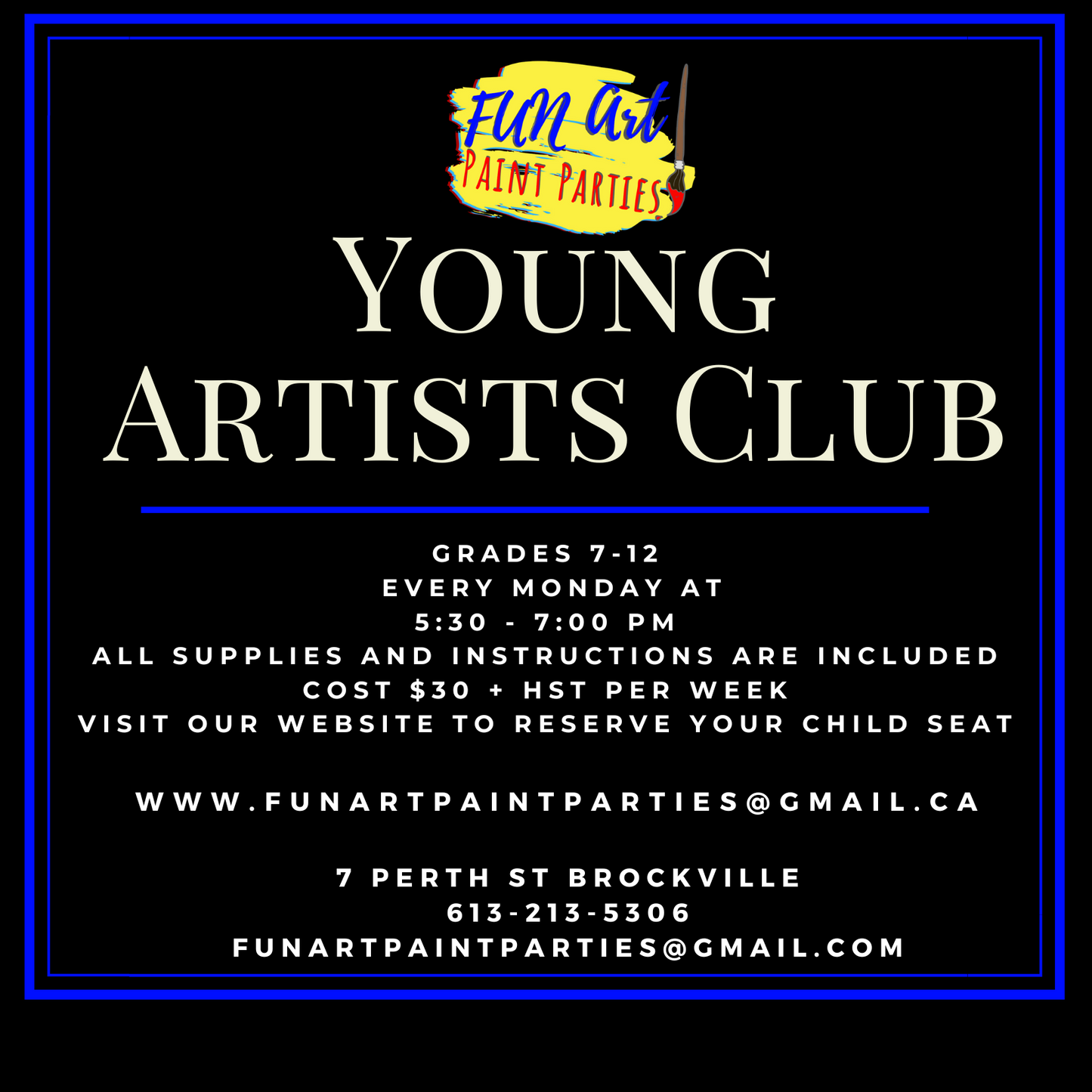 Young Artists Classes