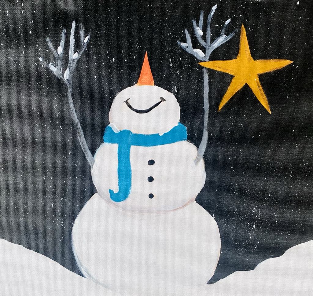 Snowman Stargazing